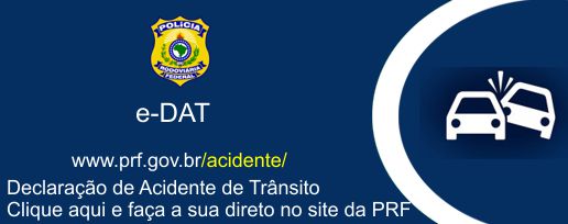 O Sistema de Declarao de Acidente de Trnsito - DAT - se prope a registrar os casos de acidentes sem vtimas. 